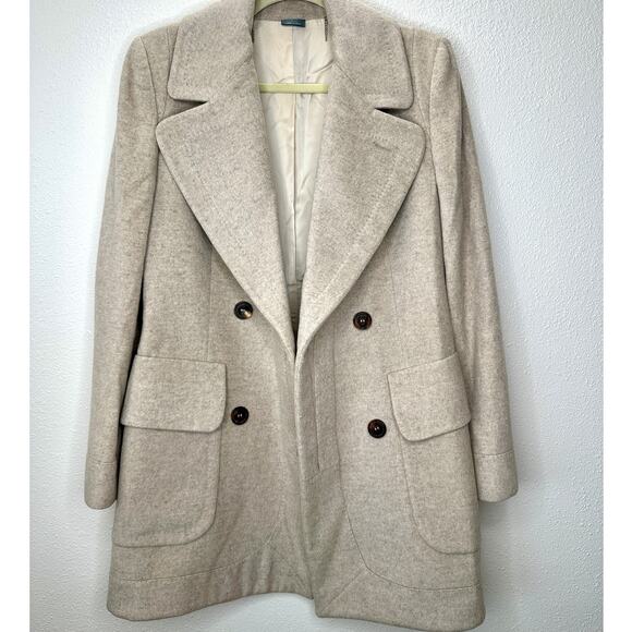 Alexander McQueen Taupe Cashmere Double Button Jacket 42 / 8 - Picture 14 of 16